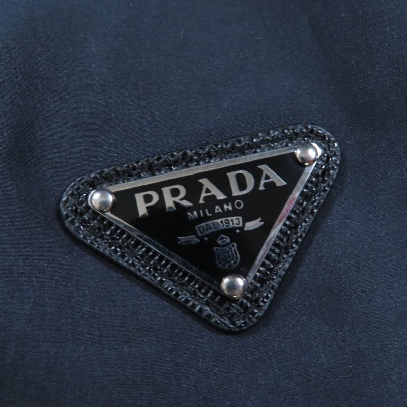 Prada 2021 P218g 100% Silk Triangle Logo Plate Shorts Black 38 Made In Italy