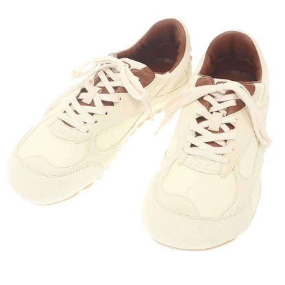 Bottega Veneta Orbit Flash Leather Combination Sneakers Ivory 41