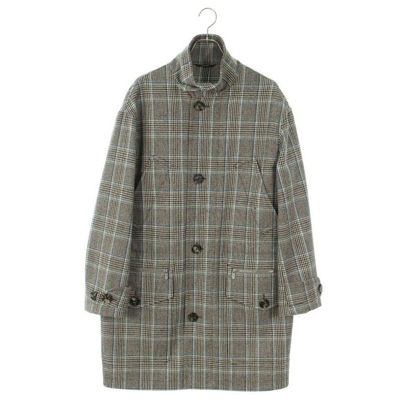 Hermes 24 AW Check Chester Coat 44