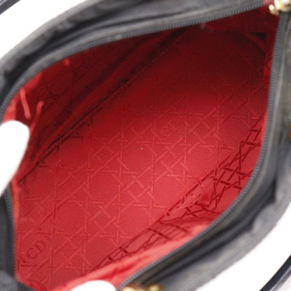 [dior] Christian Dior Lady Dior Canage 2WAY Shoulder Nylon Black Ladies Handbag