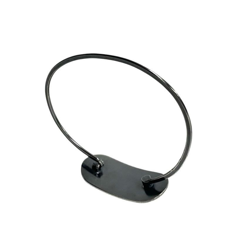 Bottega Veneta Intrecciato Silver Plated Bracelet Bangle Men Women 35993