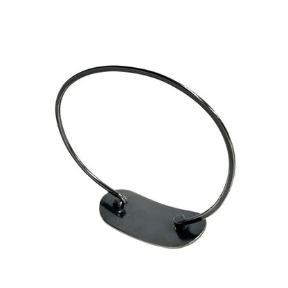Bottega Veneta Intrecciato Silver Plated Bracelet Bangle Men Women 35993