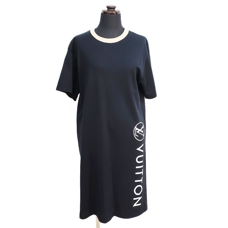 Louis Vuitton Mini Dress Cut And Sew Rw212 Wuolfldr42 Black Size XS