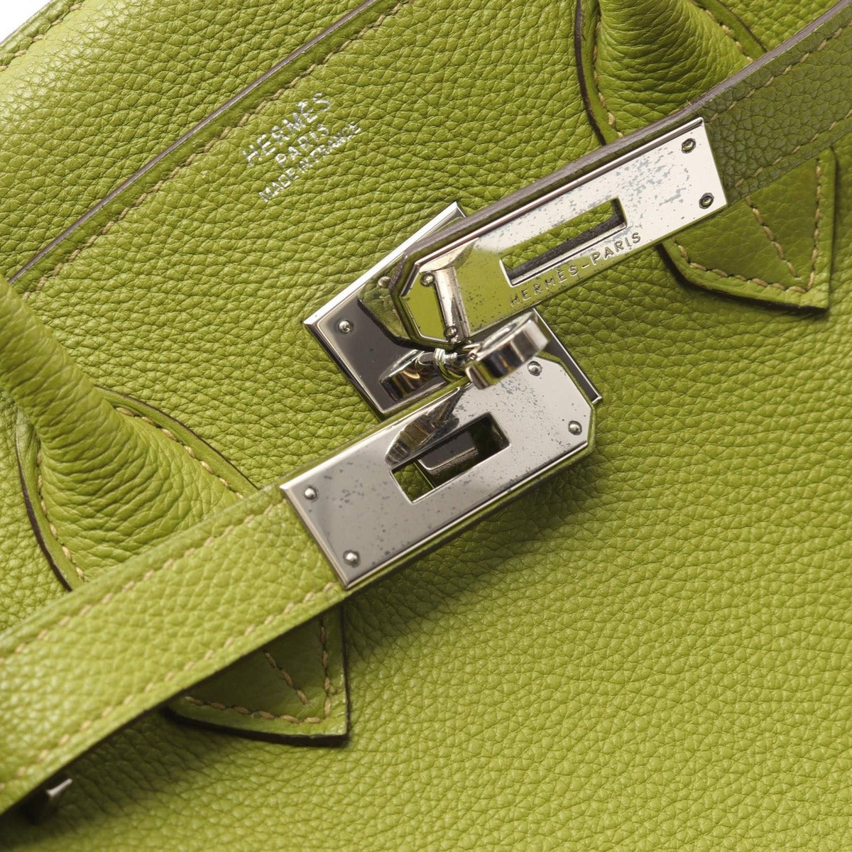 Hermes Handbag Birkin 30 Anise Green Leather — view 8