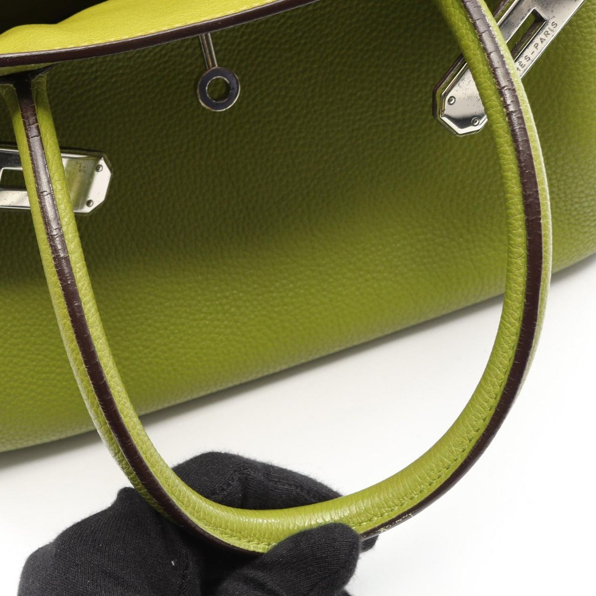 Hermes Handbag Birkin 30 Anise Green Leather — view 10