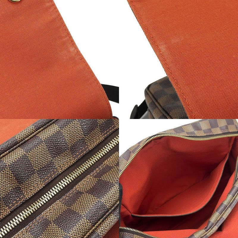 Louis Vuitton Naviglio Shoulder Bag N45255 Damier Canvas Brown Diagonal Men