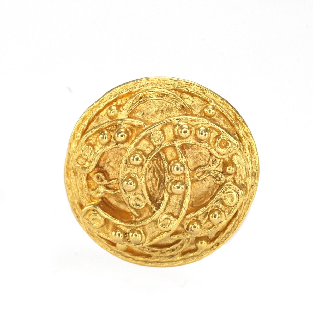 Chanel Round Coco Mark Gold