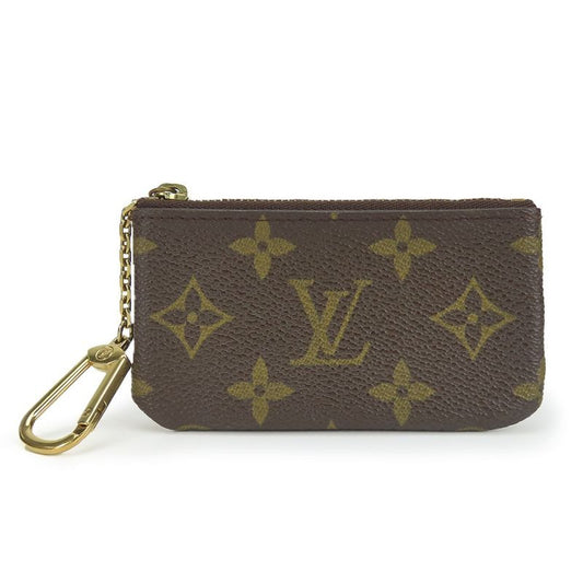 Louis Vuitton Coin Case Pochette Cles Monogram Brown Gold Hardware Pouch