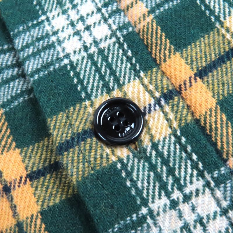 Celine 22AW 2c574954r Loose Lumber Jack Cotton Wool Checked Long Sleeve Shirt