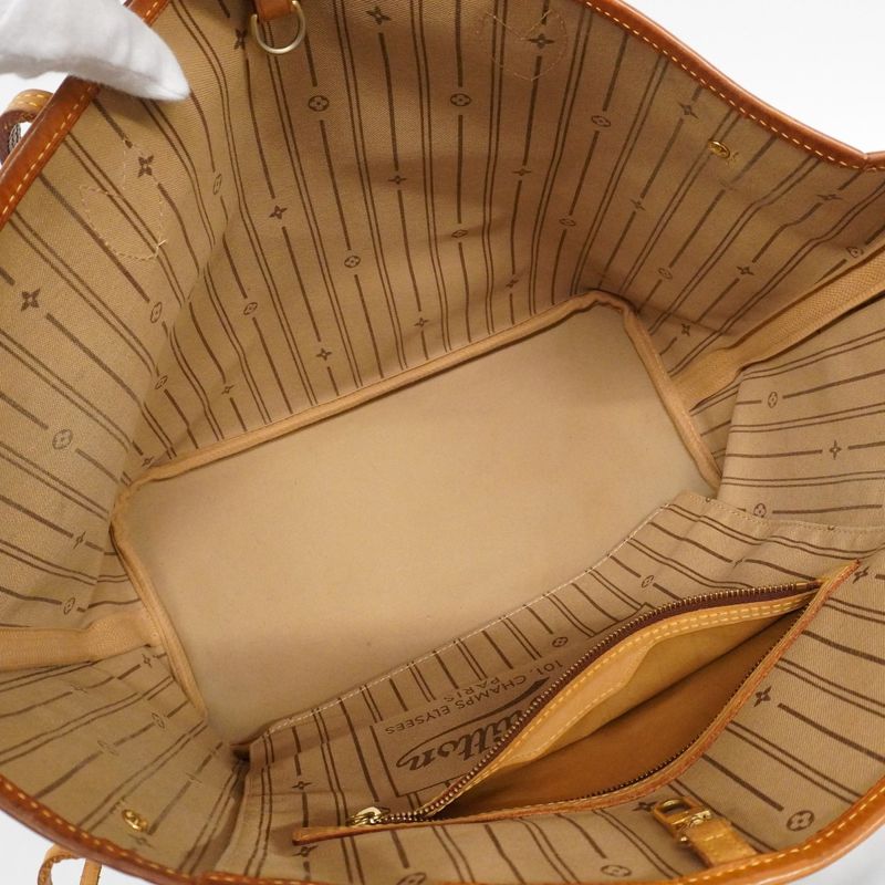 Louis Vuitton Tote Bag Monogram Neverfull MM M40156 Brown Ladies