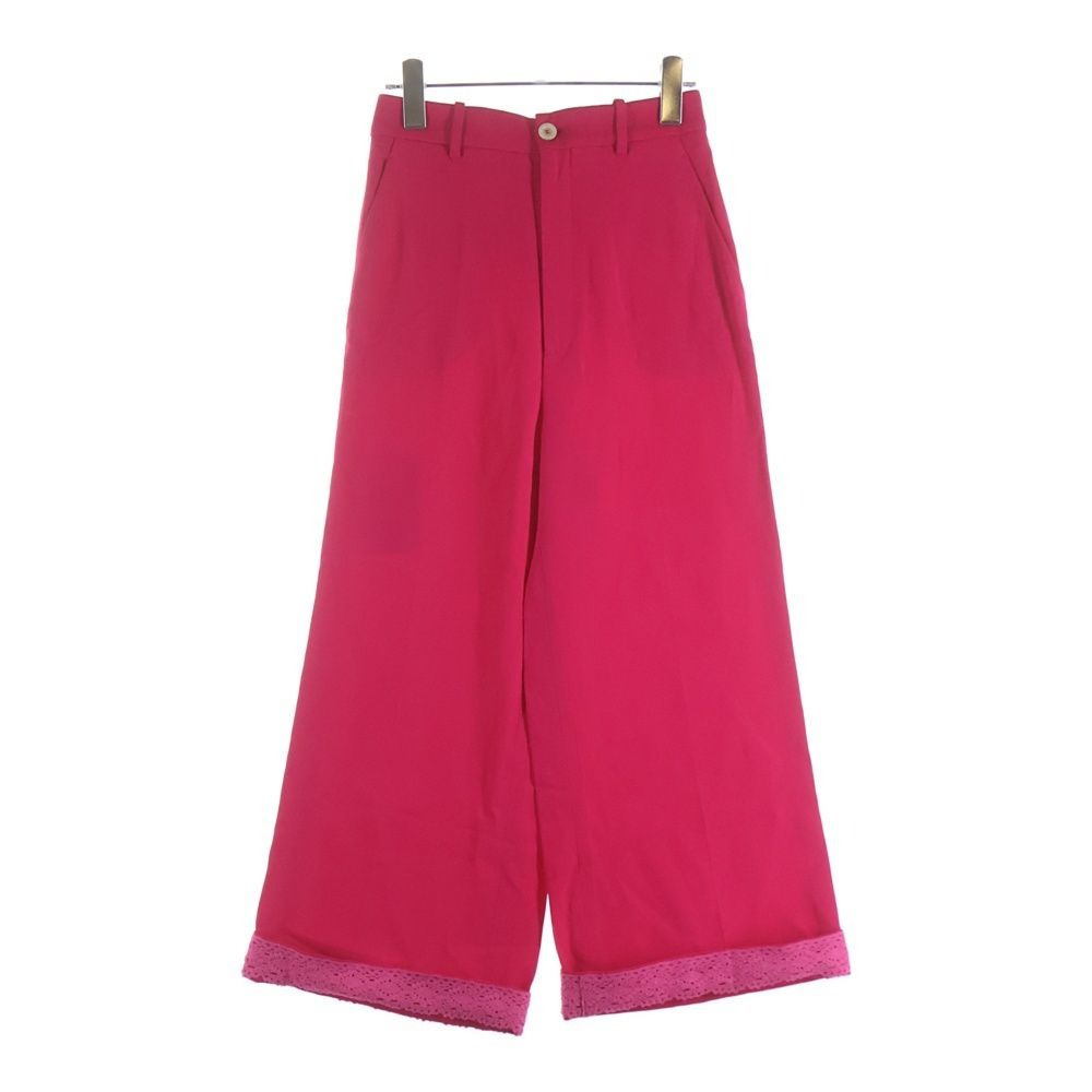 Gucci Viscose Panst Hem Lace Rayon Pants Pink