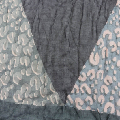Louis Vuitton Cashmere Silk Logo Animal Border Pattern Large Shawl 182 — view 6