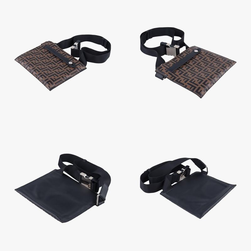 Fendi Zucca Pattern Brown Leather 7va437 A4K5 1890189