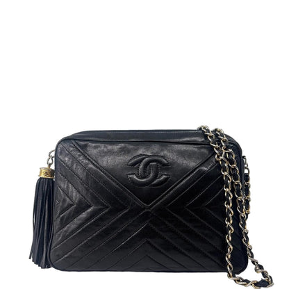 Chanel Quilted Shoulder Bag Black
