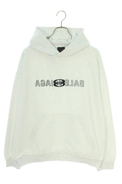 Balenciaga 790357 Tqvj32569 Logo Embroidered Inside Out Pullover Hoodie Men's M