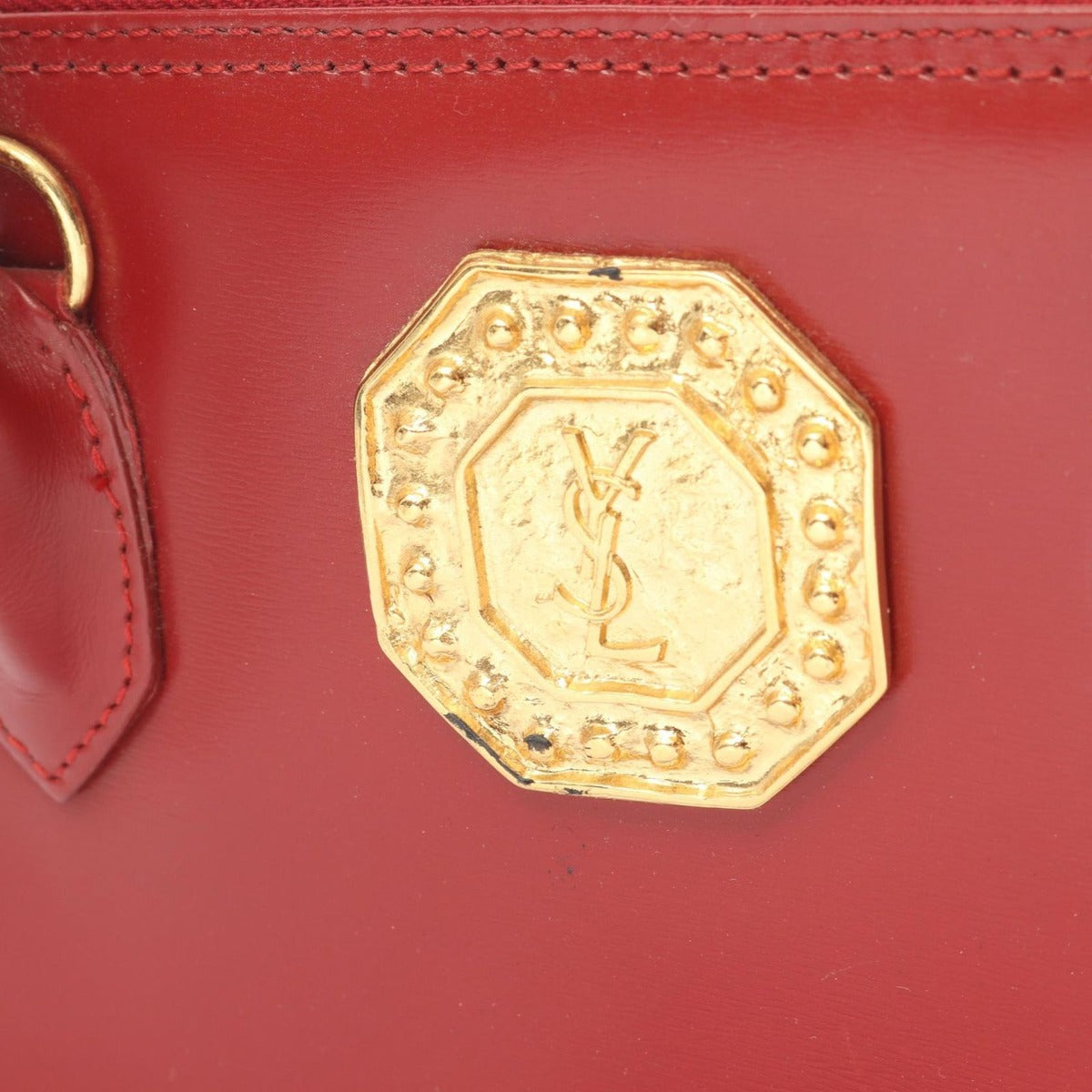 Saint Laurent Yves Handbag Red Leather — view 11