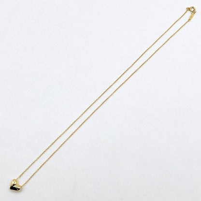 Tiffany & Co Pinched Heart Yellow Gold Necklace 41 cm — view 10