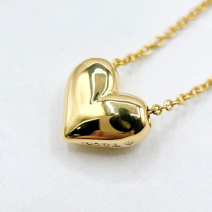 Tiffany & Co Pinched Heart Yellow Gold Necklace 41 cm — view 3