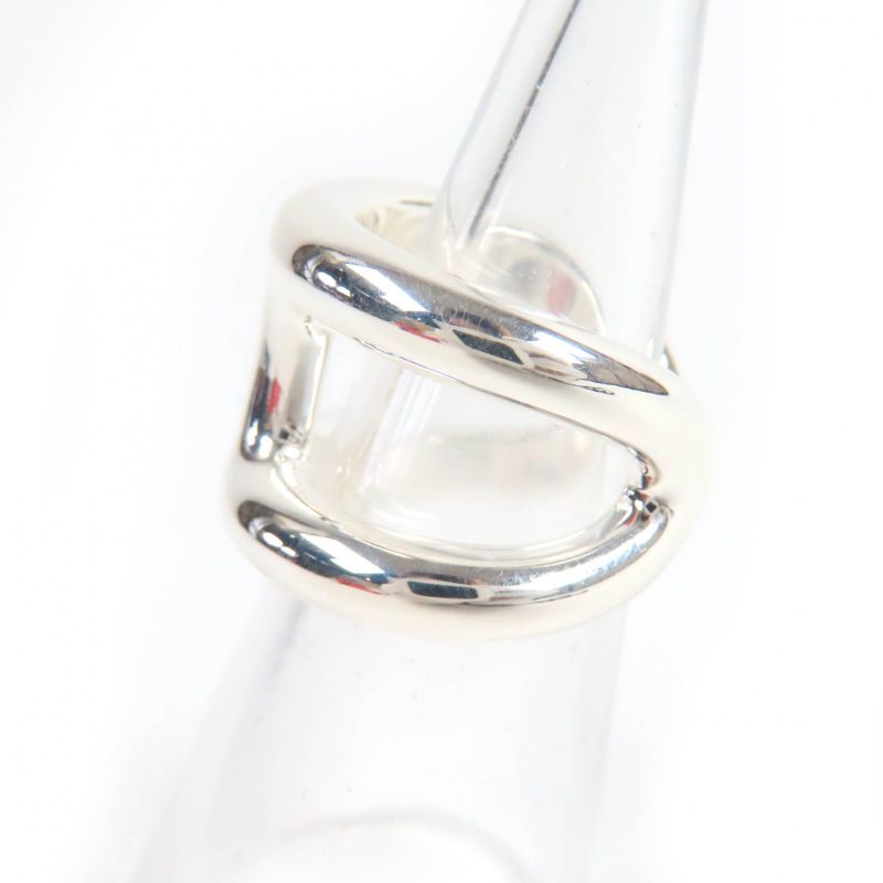 Hermes Osmoz GM Ring Ag925 Ring Silver 50 Size Approx Size 10 With Box Made In