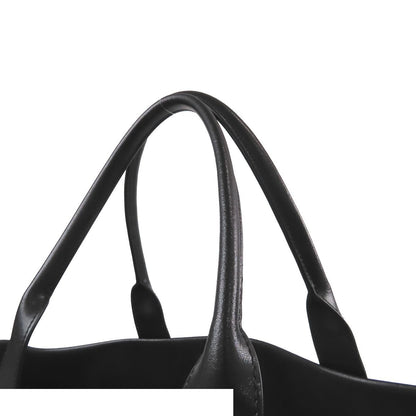 Balenciaga Jumbo Large Tote Bag Black Leather BB Icon Logo — view 5