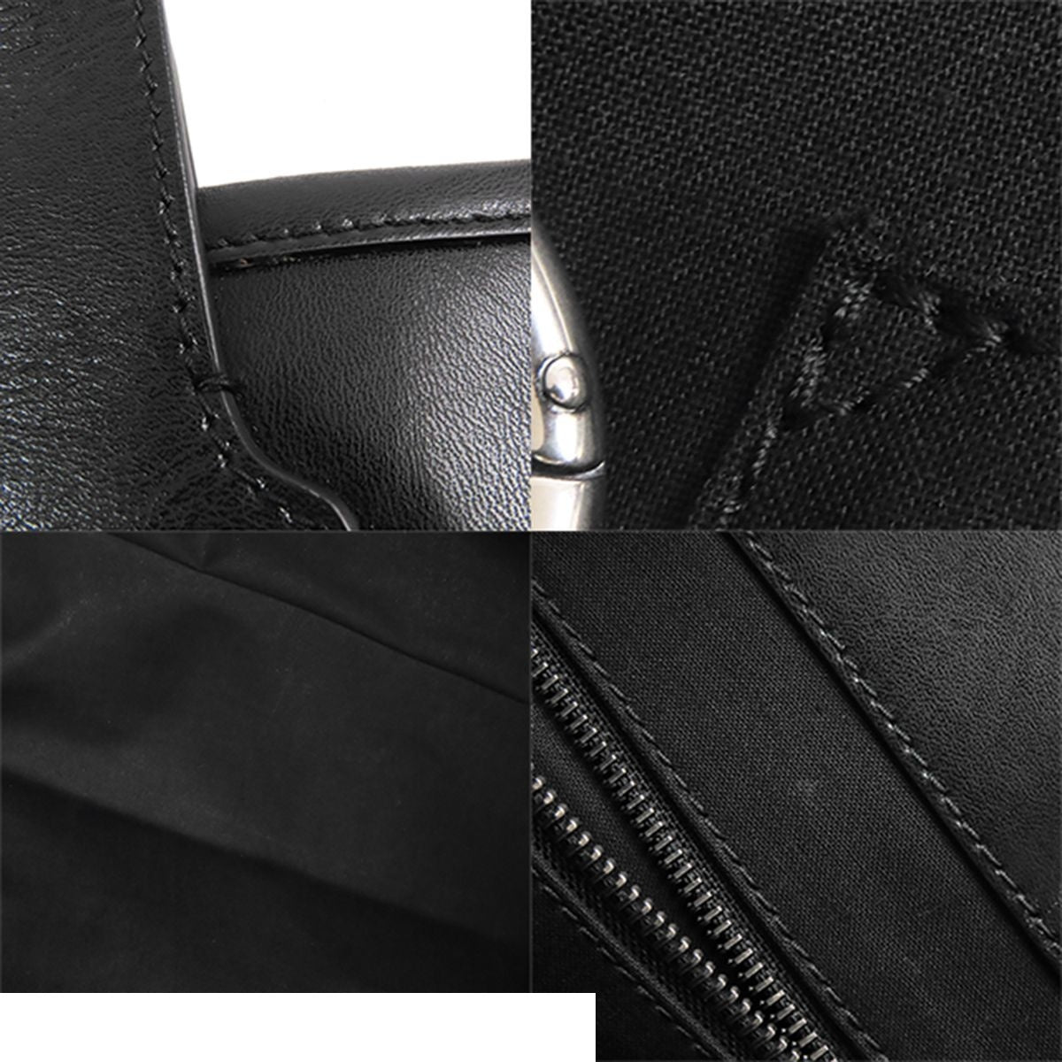 Balenciaga Jumbo Large Tote Bag Black Leather BB Icon Logo — view 8