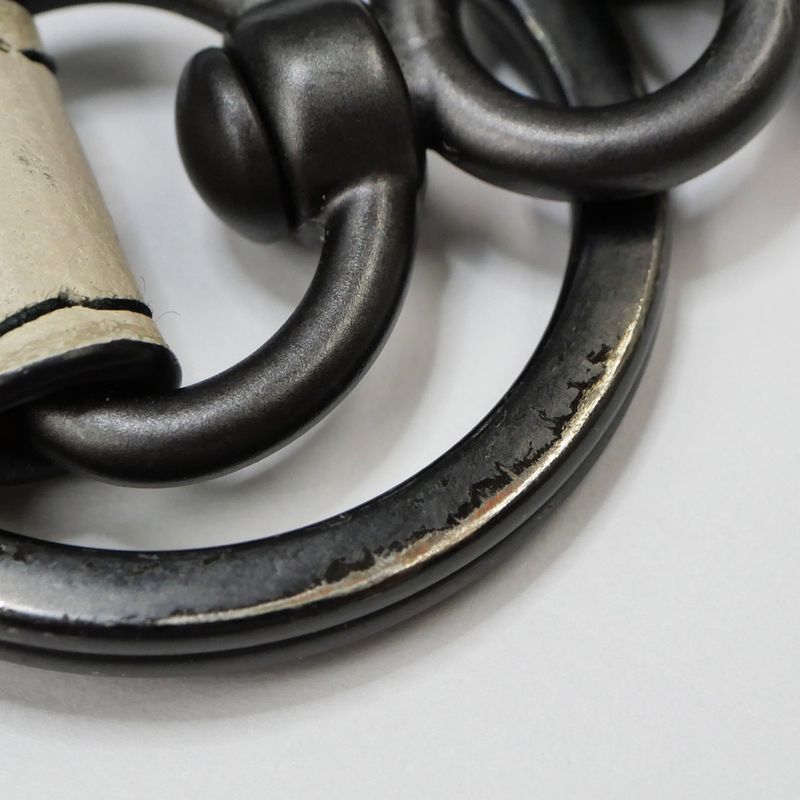 Bottega Veneta Key With Hook -ring Ivory- Leather Key Holder Accessories
