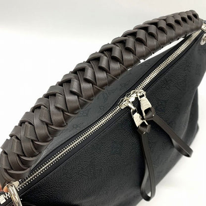 Louis Vuitton Beauvre Hobo M56073 Shoulder Bag With Charm Monogram Mahina Black