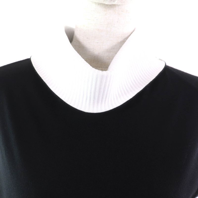 Louis Vuitton 23SS Monogram Sleeveless Knit Dress With Flower Tag Black White