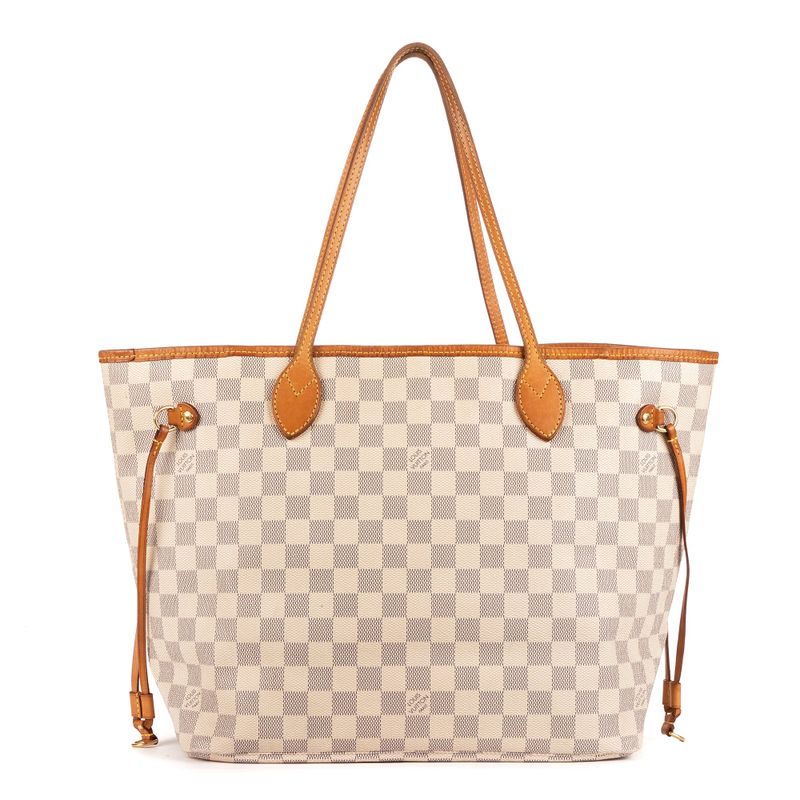Louis Vuitton Neverfull White Damier Azure AB