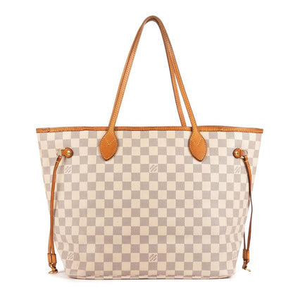 Louis Vuitton Neverfull White Damier Azure AB