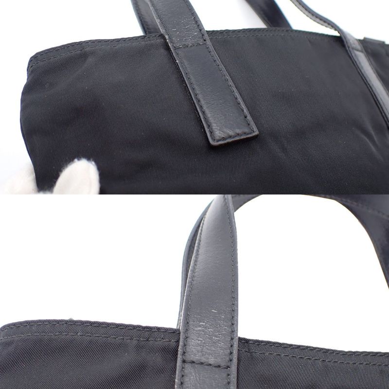 Prada Handbag Nylon Leather Logo 67ka722