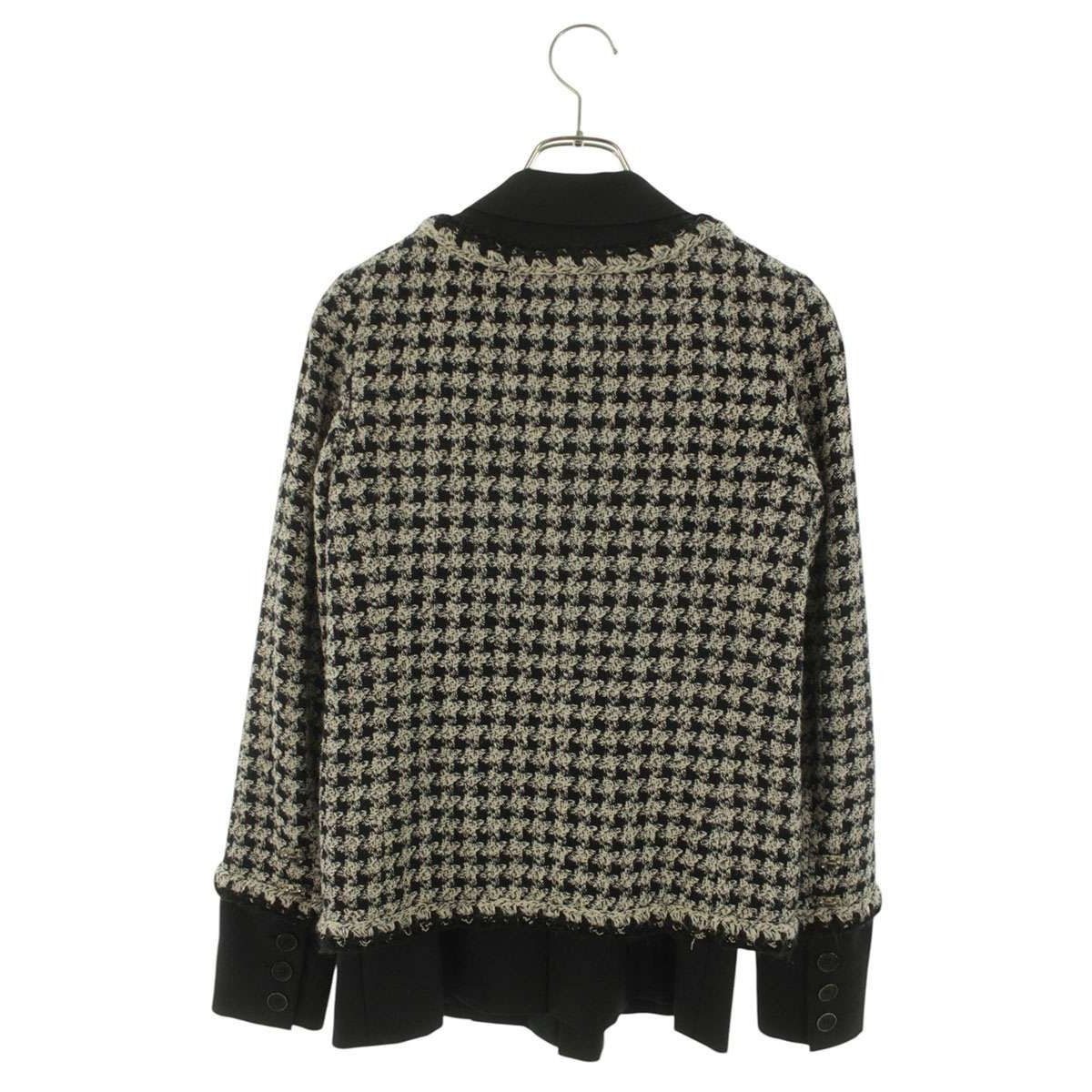 Chanel Hound Toe Calf Eared Tweed Jacket 34 — view 2