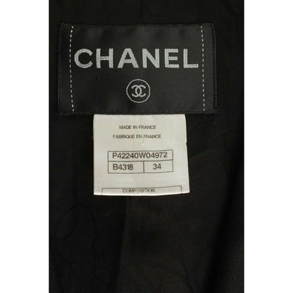 Chanel Hound Toe Calf Eared Tweed Jacket 34 — view 3