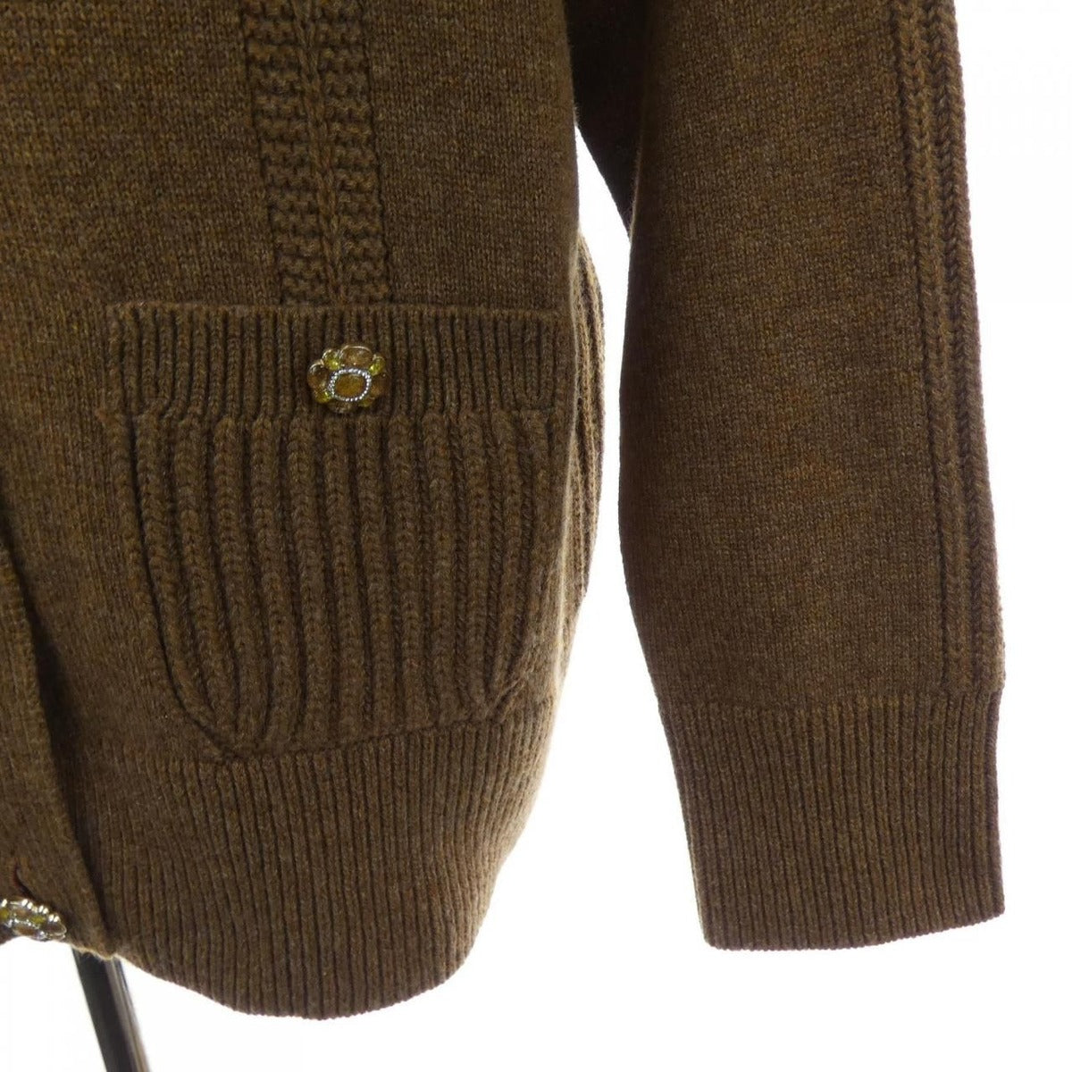 Chanel Cardigan Cashmere Brown — view 7