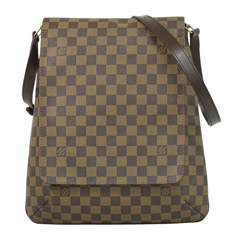 Louis Vuitton Musette Damier Ebene Shoulder Bag Pochette Brown
