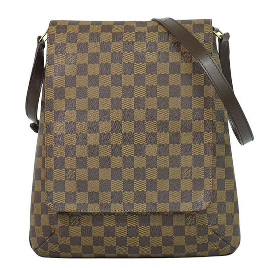 Louis Vuitton Musette Damier Ebene Shoulder Bag Pochette Brown