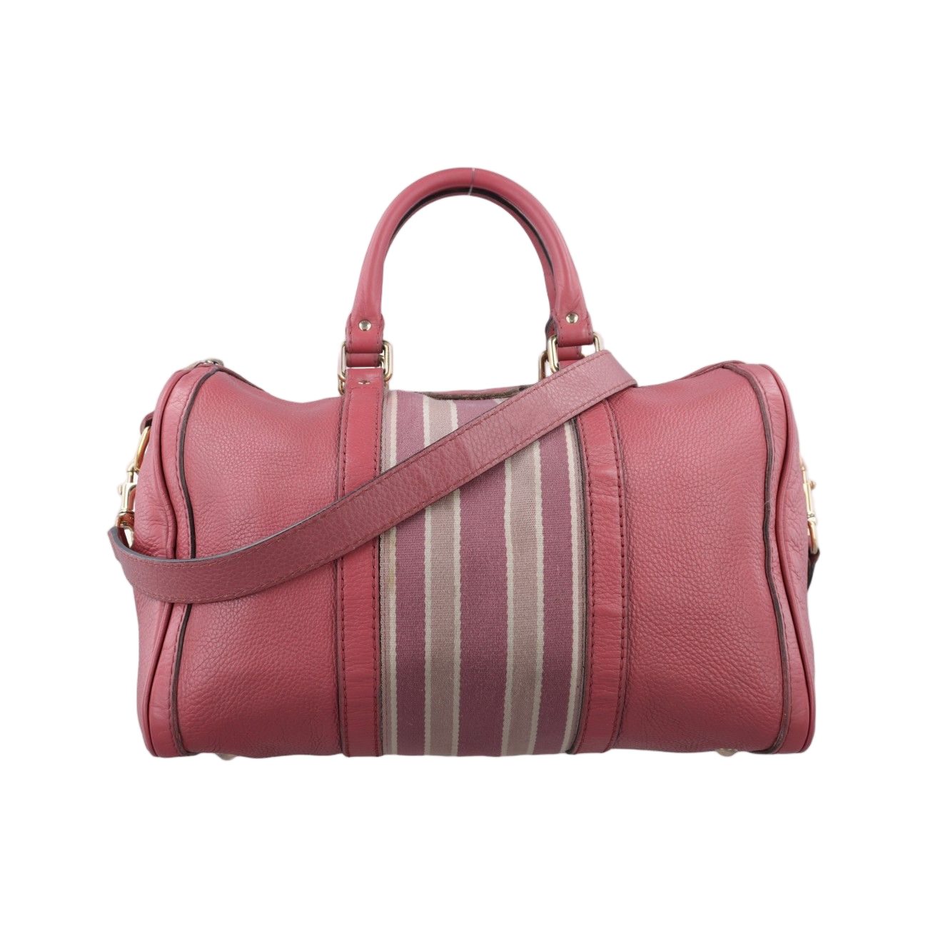 Gucci Sherry Line Pink Multicolor Leather Messenger Bag