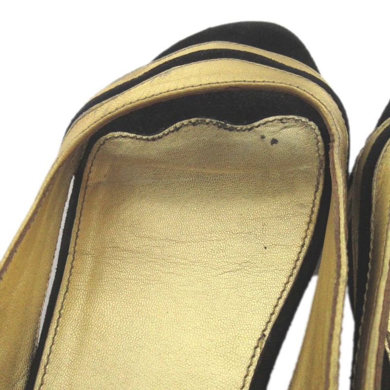 Prada Suede Leather Ankle Strap Sandals Size 36 Equivalent To 23cm (9.06in)