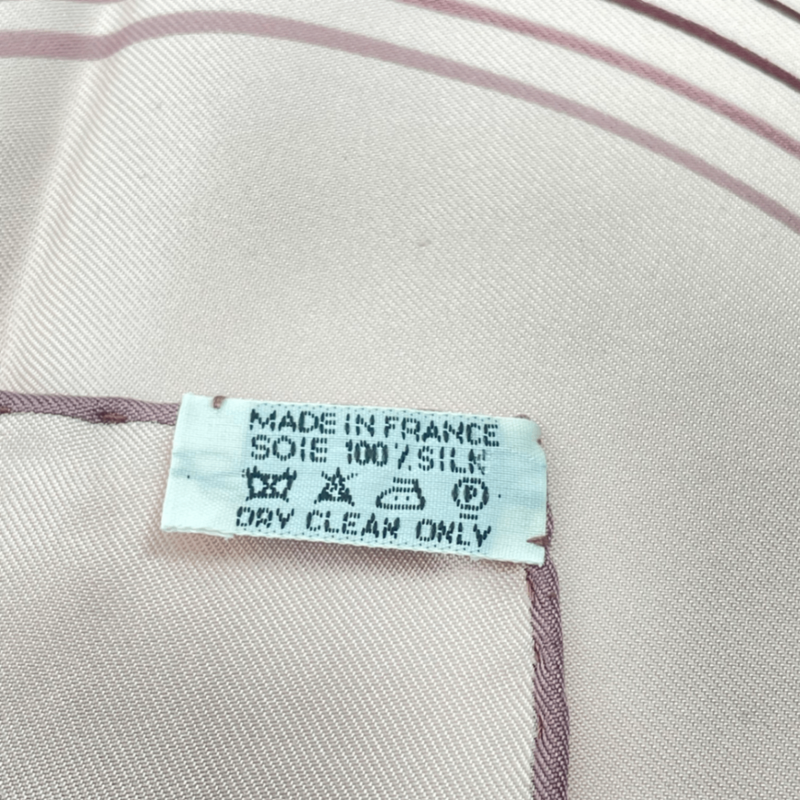 Hermes Scarf Carre 90 Silk 24 Faubourg 24 Faubourg Pink