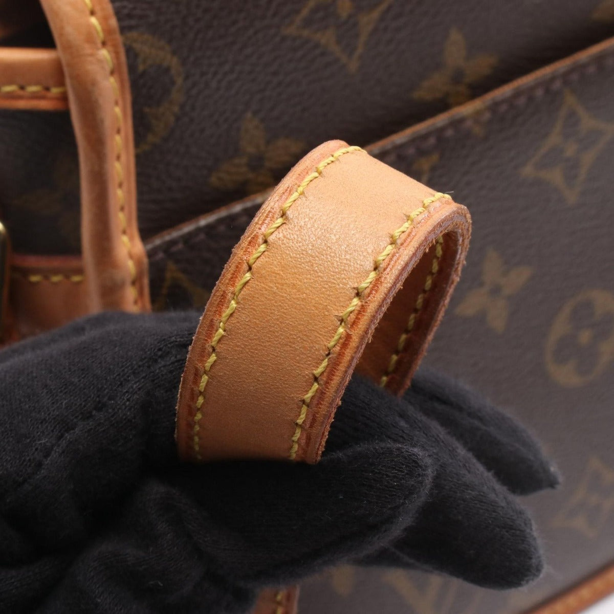 Louis Vuitton Shoulder Bag Sologne Canvas Leather — view 9