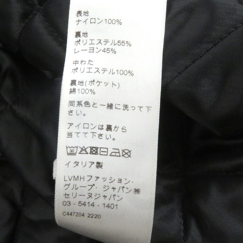 Celine 22AW 2w749048s Back Logo Print Hooded Bomber Jacket Blouson Black 50