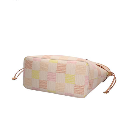 Louis Vuitton Neverfull MM Damier Tote Bag Damier Canvas N40668 White Ladies