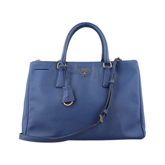 Prada Galleria Blue Saffiano Leather 113 12 Messenger Bag