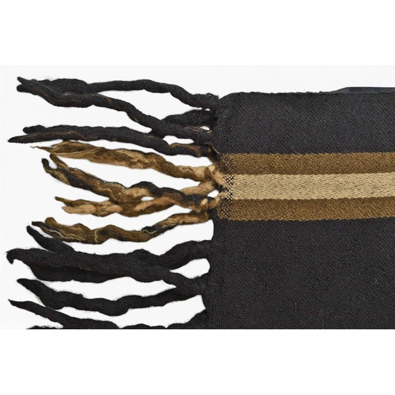 Gucci Scarf Winter 100% Wool GG Pattern Black Sherry Line — view 5