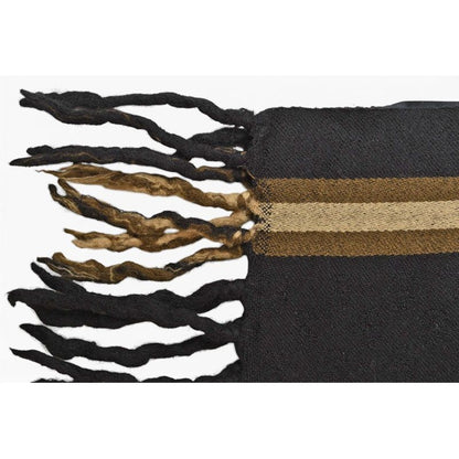 Gucci Scarf Winter 100% Wool GG Pattern Black Sherry Line — view 5