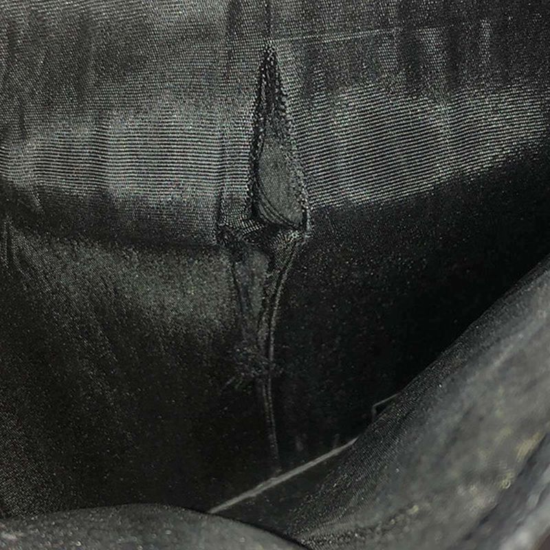 Chanel Caviar Skin Coco Mark Wallet Long Wallet Black