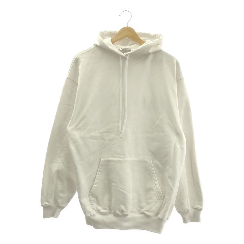 Balenciaga | Over Silhouette Back Logo Sweatshirt Hoodie | S | White | Men's