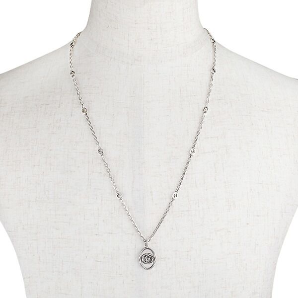 Gucci Necklace Double G Silver