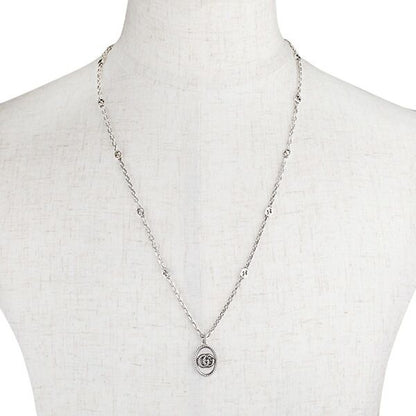 Gucci Necklace Double G Silver