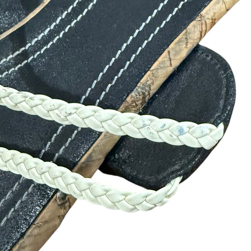 Good Chanel Coco Mark Strap Sandals Size 35 Approx 22cm (8.66in) Black Ladies